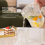 Acrylic Diamond Net Water Set 7pc (glass 330ml & jug 1300ml)