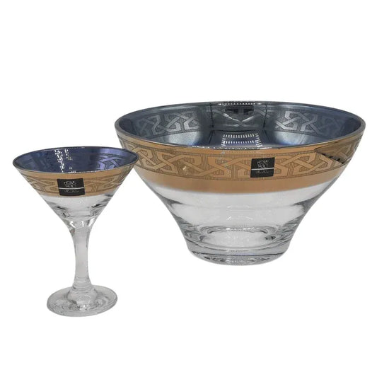 Venezia H/GOLD & Cutting Ice Cream Set 7PC