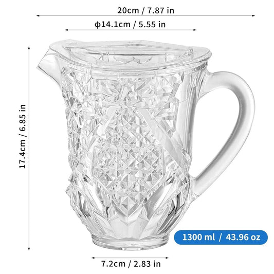 Acrylic Regal Bloom Jug 1300ml 1 PC