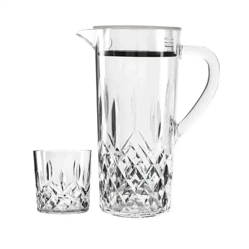 Acrylic Diamond Cut Water Set 7 Pc (DOF Glass)