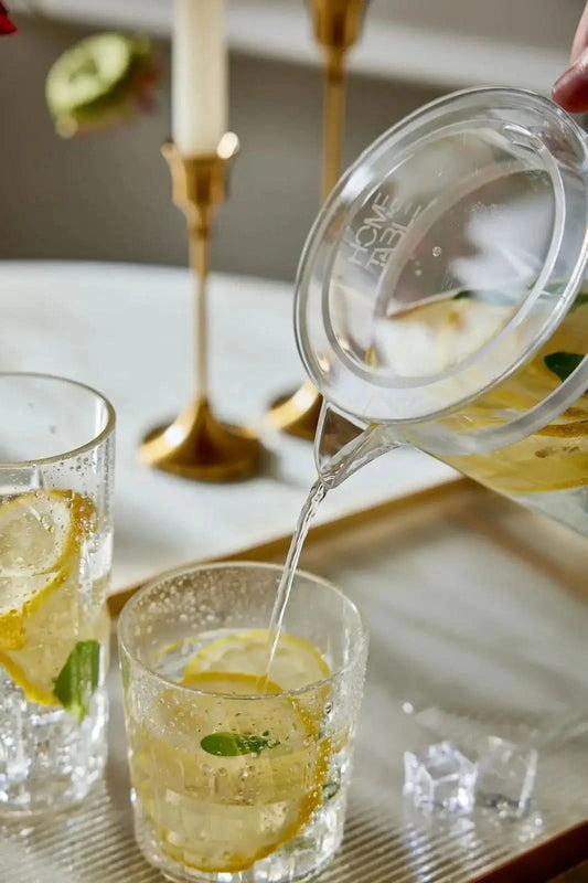 Acrylic Diamond Cut Jug With Sealed Cap 1Pc