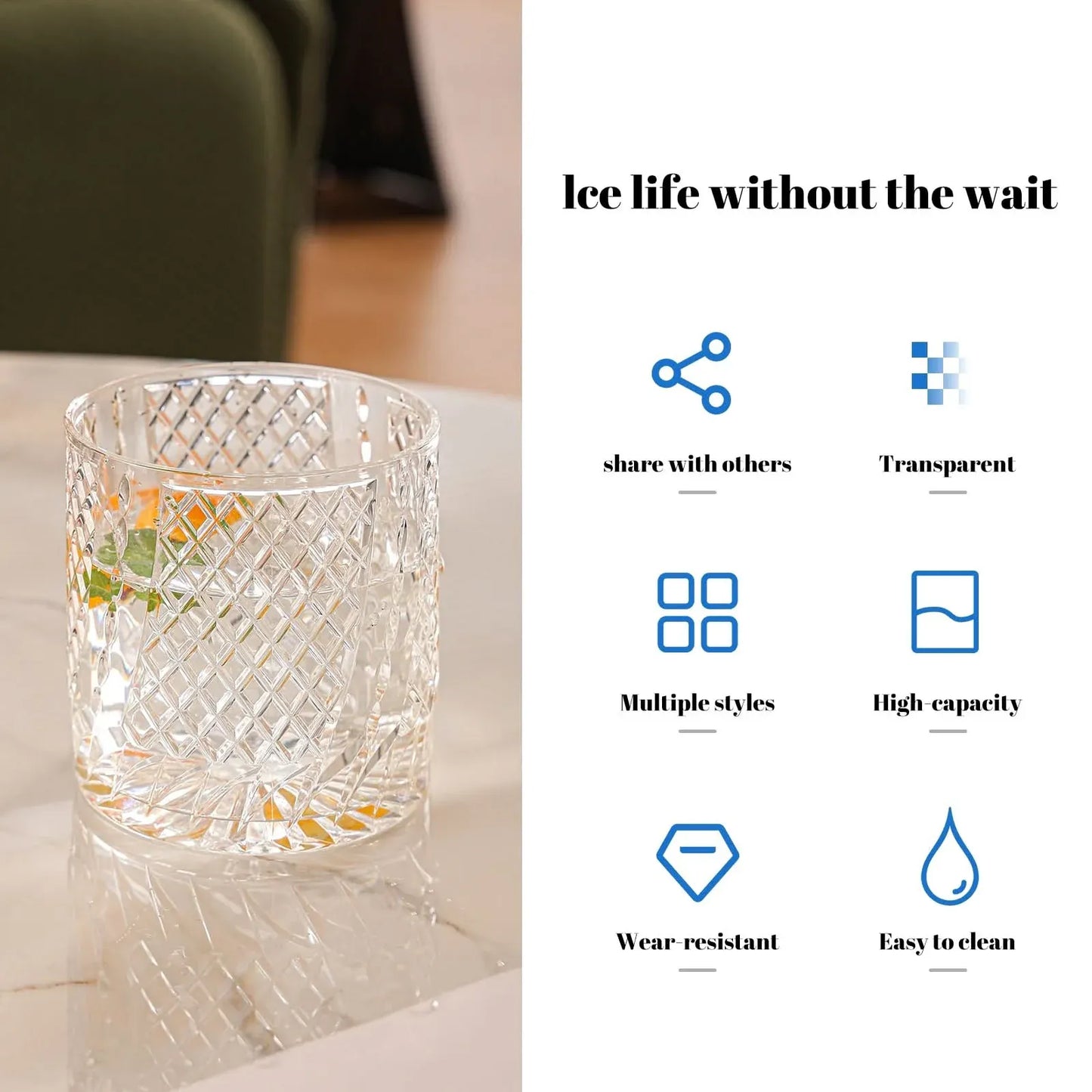 Acrylic Regal Bloom Glass 330ml 1 PC