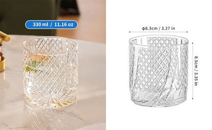 Acrylic Diamond Net Glass 330ml 1 PC