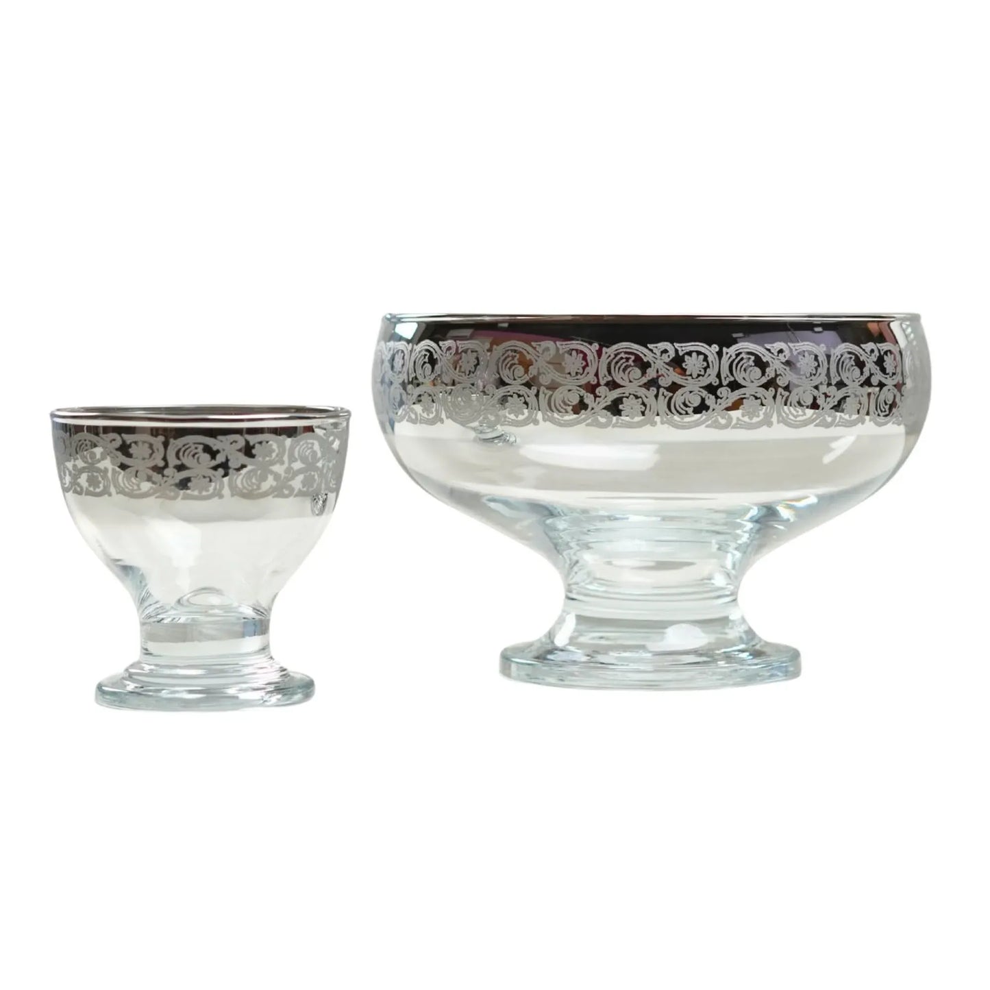 Silver Cut Ice Cream 7PC Set