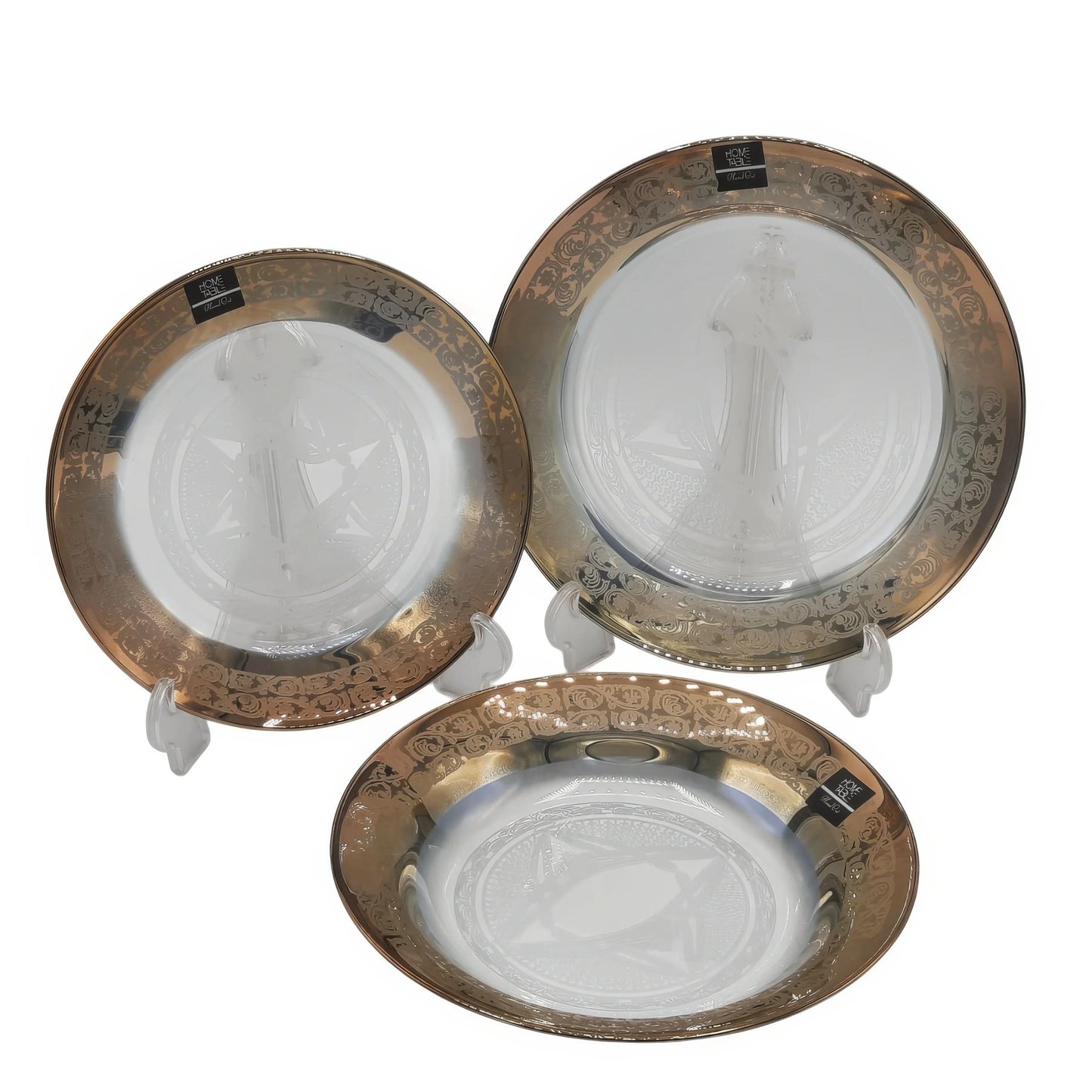 Royal Gold Slice Plate Set 18 PCS