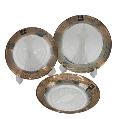 Royal Gold Slice Plate Set 18 PCS