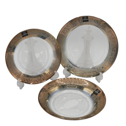 Royal Gold Slice Plate Set 18 PCS