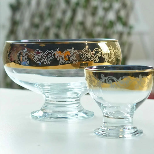 Gold & Cut Ice Cream 7PC Set