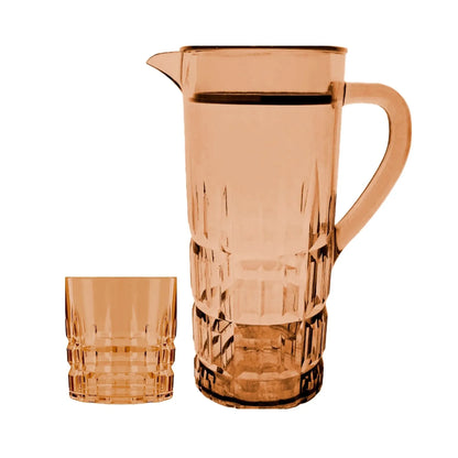 Acrylic Spearhead Cut Water Set 7 Pc (DOF Glass)