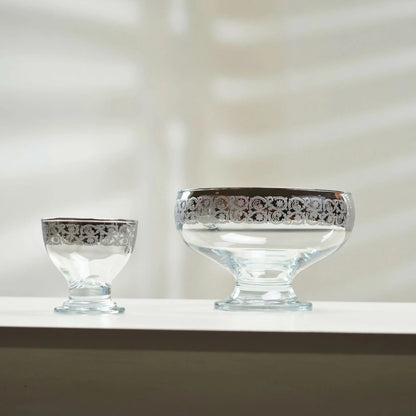 Silver Cut Ice Cream 7PC Set