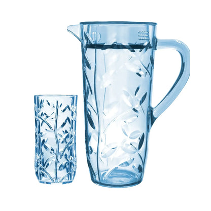 Acrylic Leaves Cut Water Set 7 Pc (Hb Glass)