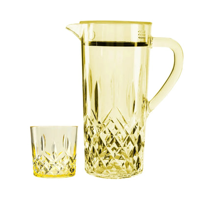 Acrylic Diamond Cut Water Set 7 Pc (DOF Glass)