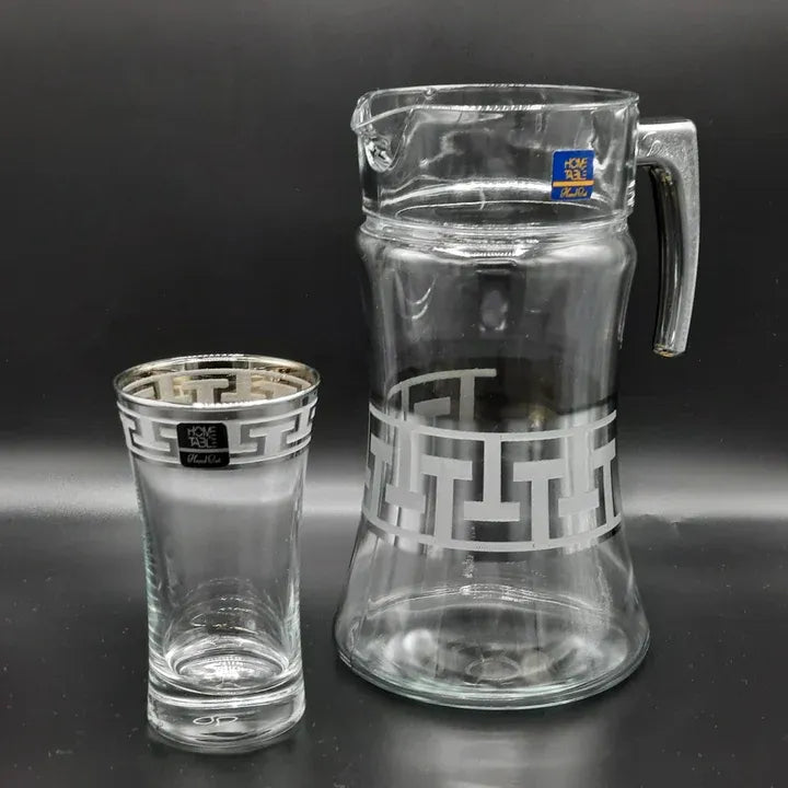 Western Azur Silver Water Set 7Pc (Glass)