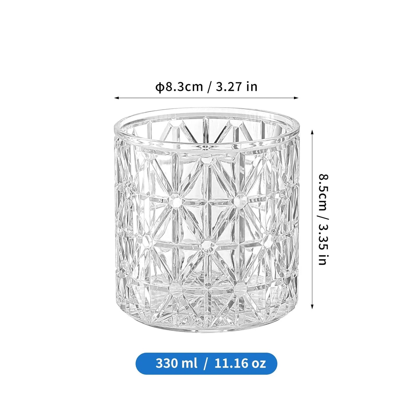 Acrylic Classic Crest Glass 330ml 1 PC