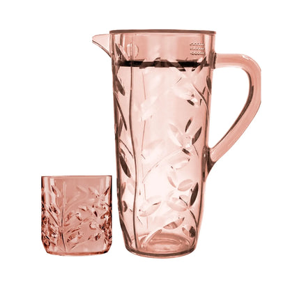 Acrylic Leaves Cut Water Set 7 Pc (DOF Glass)