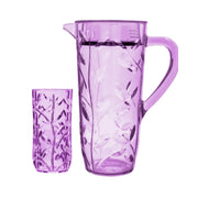 Acrylic Leaves Cut Water Set 7 Pc (Hb Glass)