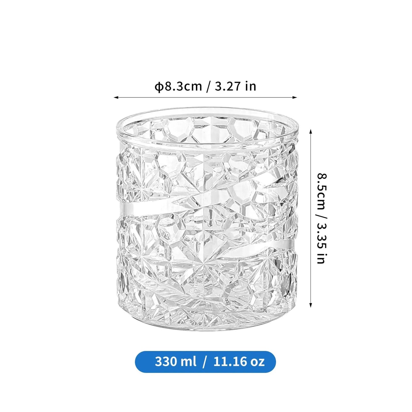 Acrylic Baroque Spark Glass 330ml 1 PC