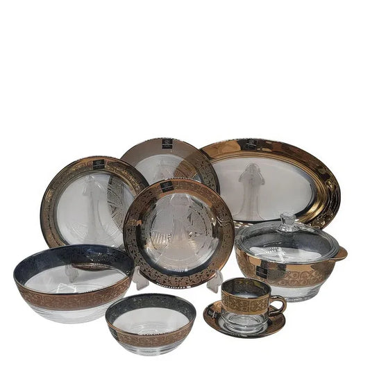 Heirloom Gold Dinnerware Set – 40 Piece Gift Box