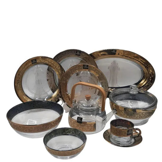 Elysian Gold Dinnerware Set – 42 Piece Gift Box