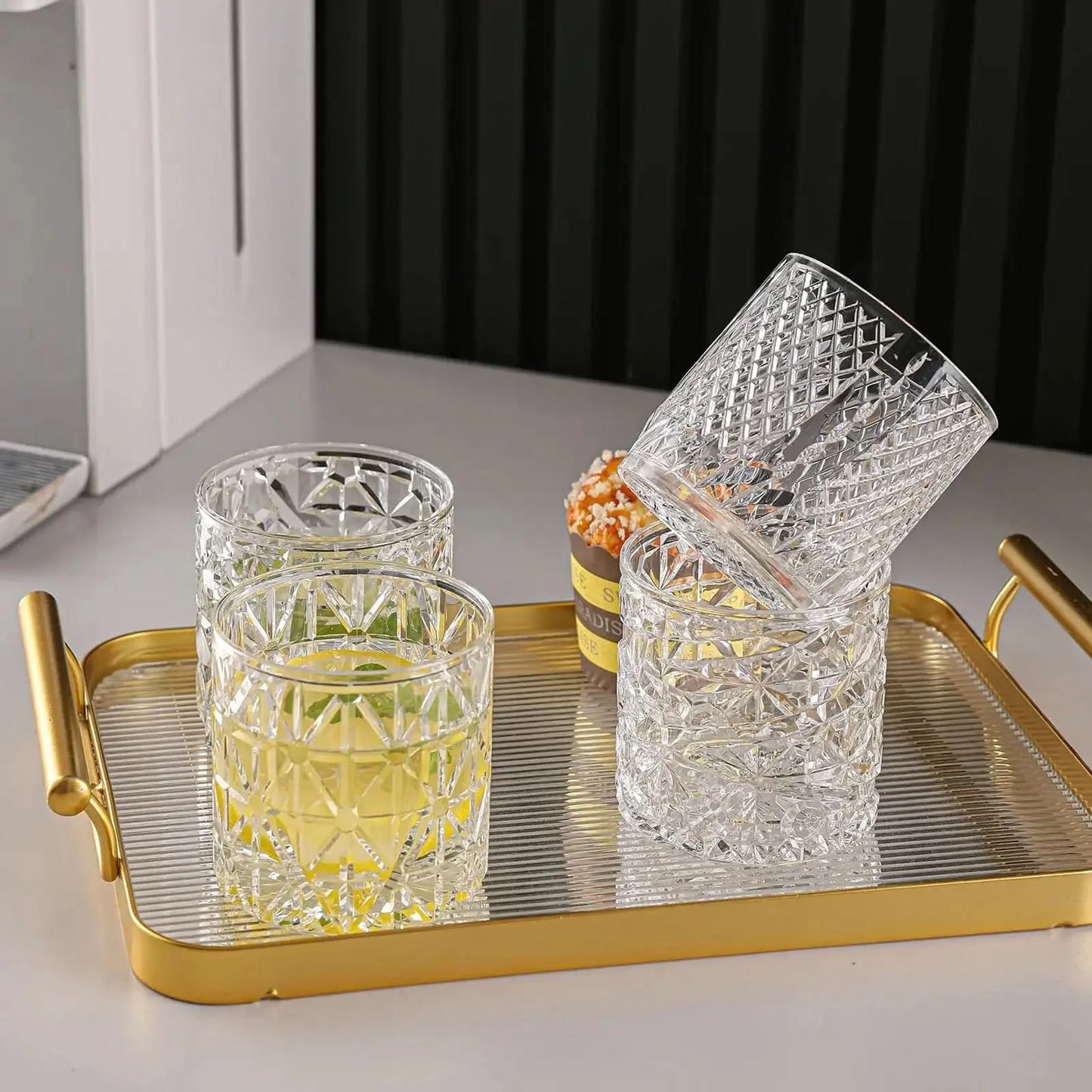 Acrylic Diamond Net Glass 330ml 1 PC