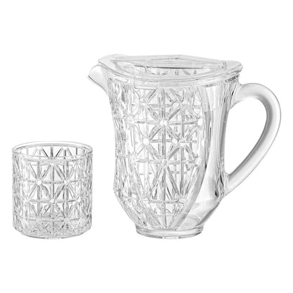 Acrylic Classic Crest Water Set 7pc (glass 330ml & jug 1300ml)