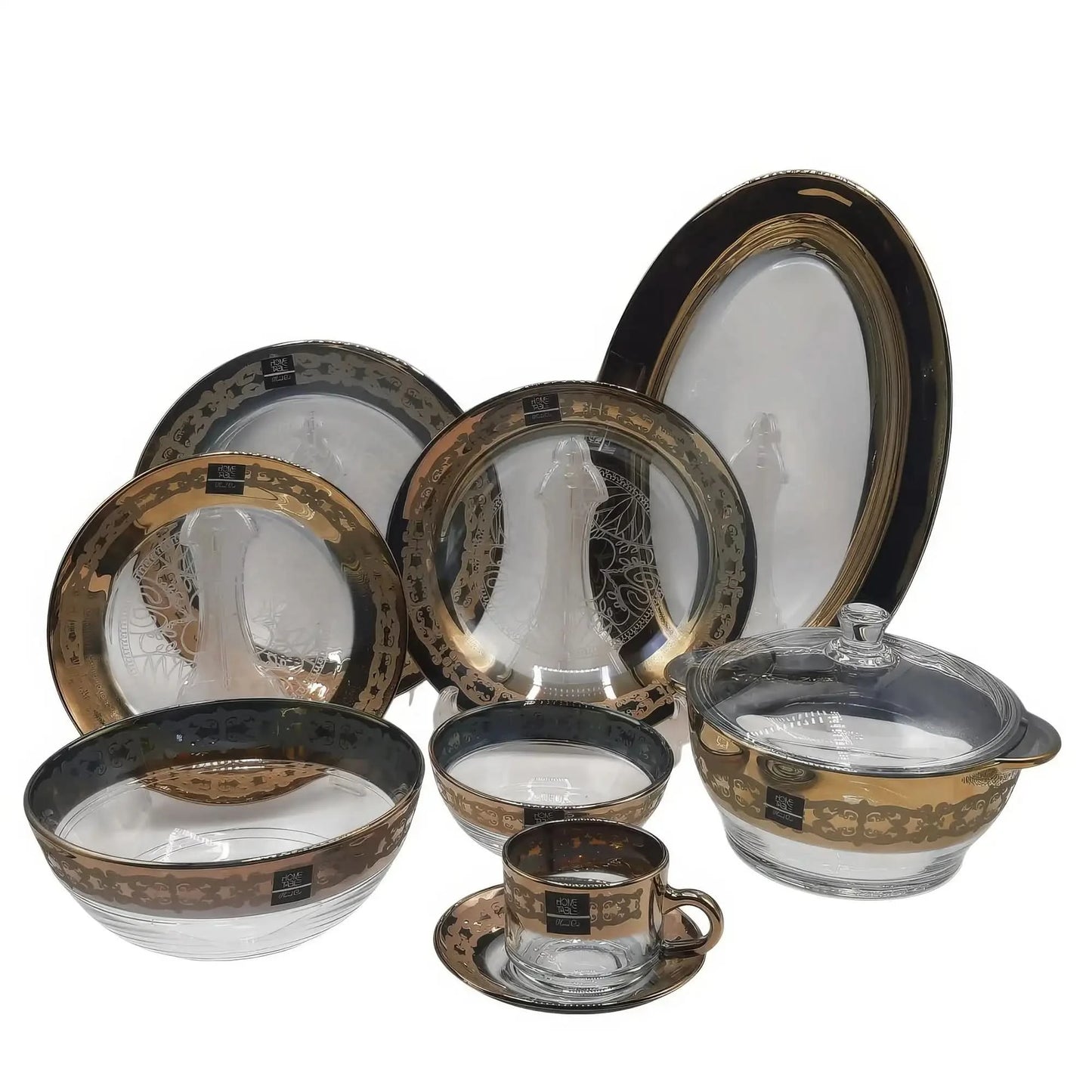 Golden Mirage Dinnerware Set – 40 Piece Gift Box