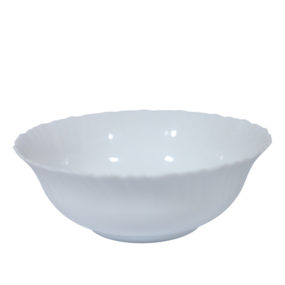 Opal White Salad Bowl