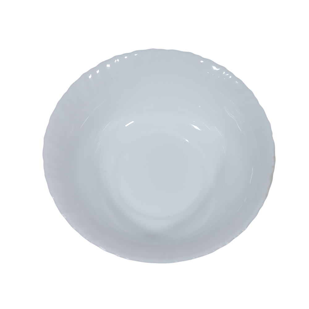Opal White Salad Bowl